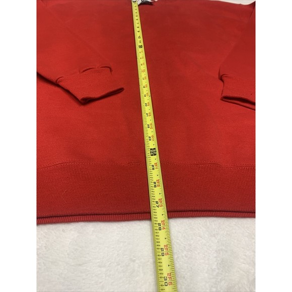 Vintage 90s Lee Sports Blank Sweatshirt Red Crew Neck Pullover USA Made Mens XL - Picture 6 of 9